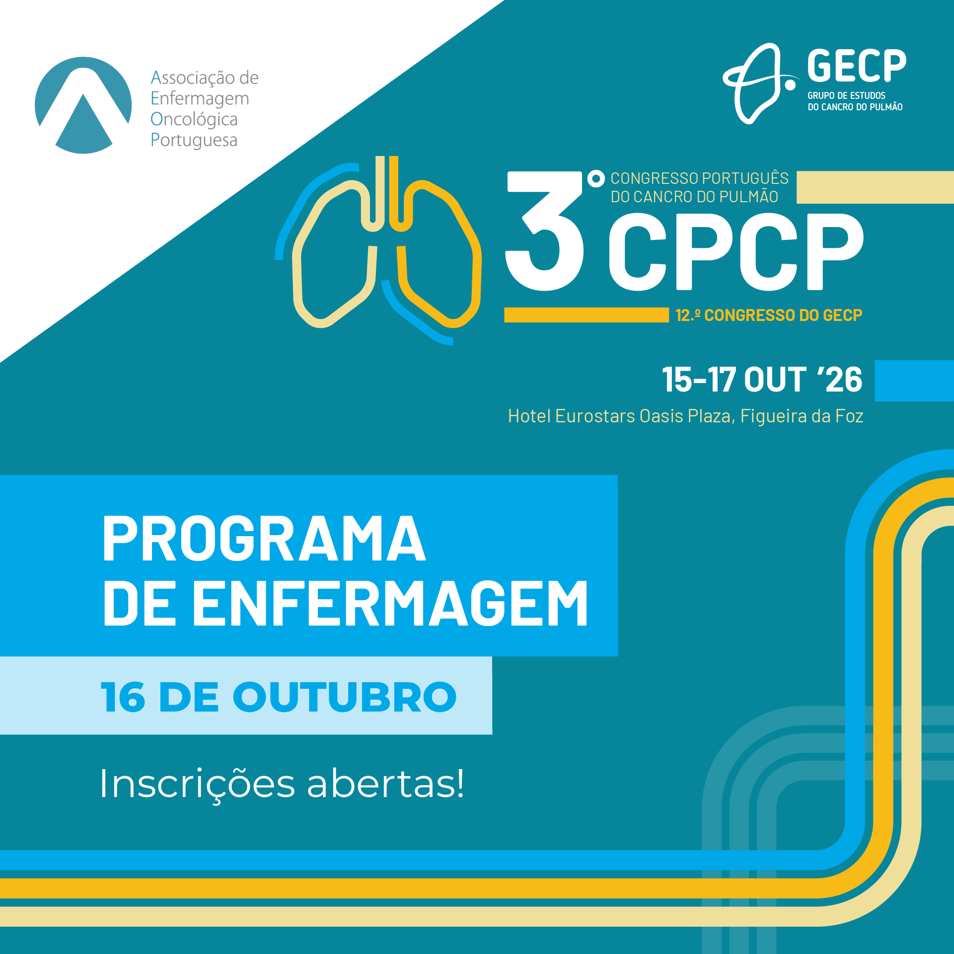 Enfermagem em destaque no 3.º Congresso Português do Cancro do Pulmão